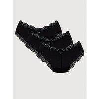 Boux Avenue Tatiana Brazilian Knickers 3 Pack - Black
