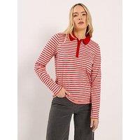 Long Tall Sally Tall Stripe Polo T-Shirt