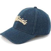 Allsaints Denim Baseball Cap - Blue