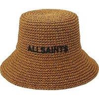 Allsaints Collegiate Straw Cloche - Brown