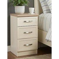 The Very Collection Camberley 3 Drawer Graduated Bedside Chest