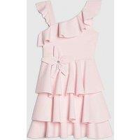 River Island Older Girls Scuba Dress - Pink