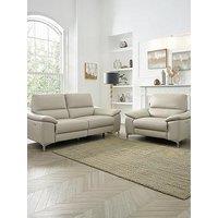 The Very Collection Pavilion Leather 3 Seater + Chair