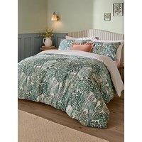 Wylder Topiary Double Duvet Set Green