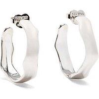 Kate Spade New York Molten Hoops - Silver