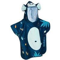 Decathlon Kids Bath Poncho Cotton - Monkey - Age 1-3 Years