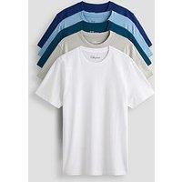 The Very Collection 5 Pack Essentials T-Shirts - Grey/Blue/White