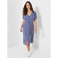 Joe Browns Penelope Ditsy Print Midi Dress - Purple