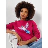 Joe Browns Harmonious Hummingbird Graphic Sweatshirt - Pink