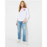 Joe Browns Summer Bloom Graphic Hoodie - White