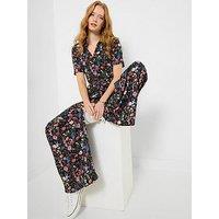 Joe Browns In Bloom Floral Jumpsuit - Black