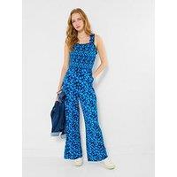 Joe Browns Fabulous Floral Jersey Jumpsuit - Blue