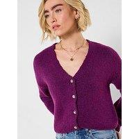 Joe Browns Celia V- Neck Cardigan - Purple