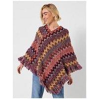 Joe Browns Free And Funky Knit Poncho - Multi