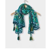 Joe Browns Green Tassel Scarf - Multi
