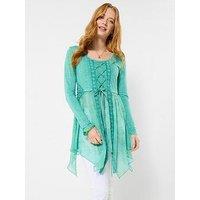 Joe Browns Dare To Be Different Jersey Tunic Top - Blue