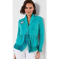 Joe Browns Carla Button Through Jersey Top - Blue
