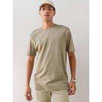The Very Collection Pure Cotton Smart Slim Fit Cotton T-Shirt - Khaki