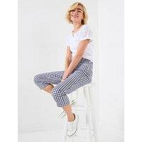 Joe Browns Penelope Gingham Capri Pants - Blue