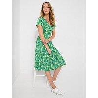 Joe Browns Summer Meadows Crinkle Dress - Green