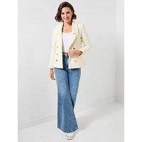 Joe Browns So Sophisticated Boucle Jacket - Cream