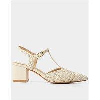 Joe Browns Clara T-Bar Shoes - Cream