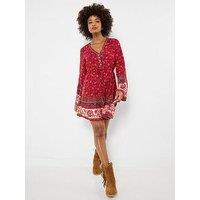 Joe Browns Boho Vibes Tunic Dress - Red