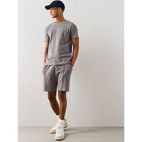 The Very Collection Pure Cotton Interlock T-Shirt And Short Set - Grey