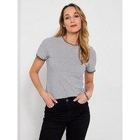 Joe Browns Margot Stripe T-Shirt - Black