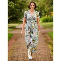 Joe Browns Beautiful Botanicals Printed Dress - Blue