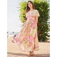 Joe Browns Prettiest Patchwork Print Dress - Green