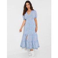 Joe Browns Summer Dreams Cotton Dress - Blue
