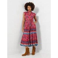 Joe Browns California Sunsets Maxi Dress - Red