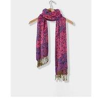 Joe Browns Paradise Paisley Shimmer Scarf - Pink