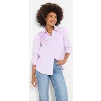 Joe Browns Fabulous Floral Stripe Shirt - Pink