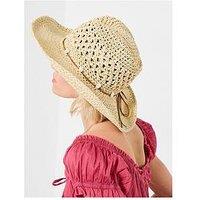 Joe Browns Pearl Trim Western Hat - Brown