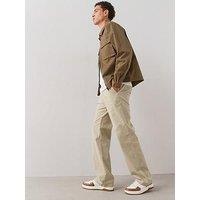 The Very Collection Loose Fit Cotton Rich Chino Trousers With Stretch - Stone