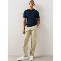 The Very Collection Straight Stretch Cotton Rich Chino Trousers - Stone