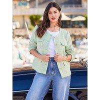 Joe Browns Must Have Boucle Jacket - Green