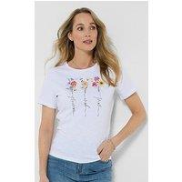 Joe Browns Nourish Your Soul Graphic T-Shirt - White