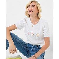 Joe Browns Flower Patch Graphic T-Shirt - White