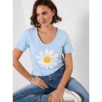 Joe Browns Delightful Daisy Graphic T-Shirt - Blue