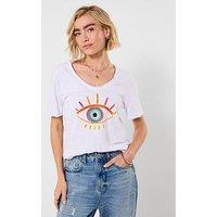 Joe Browns All Eyes On Me Graphic T-Shirt - White