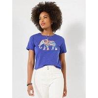 Joe Browns Majestic Elephant Graphic T-Shirt - Blue