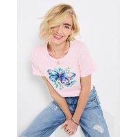 Joe Browns Beautiful Butterfly Graphic T-Shirt - Pink