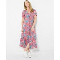 Joe Browns Lyla Cotton Printed Dress - Pink