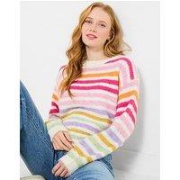 Joe Browns Ella Stripe Jumper - Cream