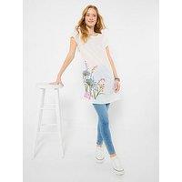 Joe Browns Spring Meadow Embroidered Tunic Top - White