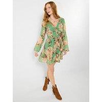 Joe Browns Vintage Florals Tunic Dress - Green