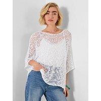 Joe Browns Breezy Popcorn Cover Up - White